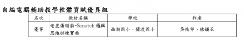 特殊優良教材獎項